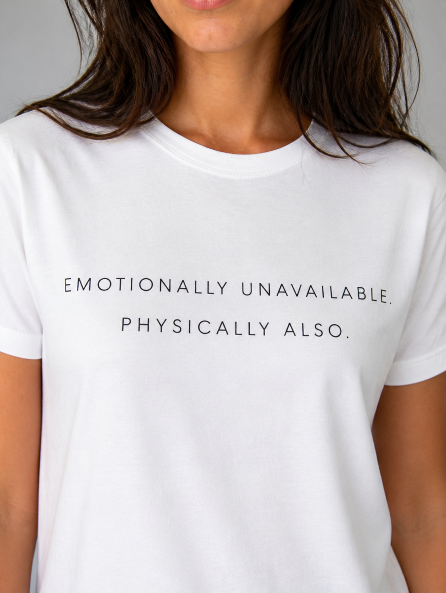 Emotionally Unavailable - close up shot