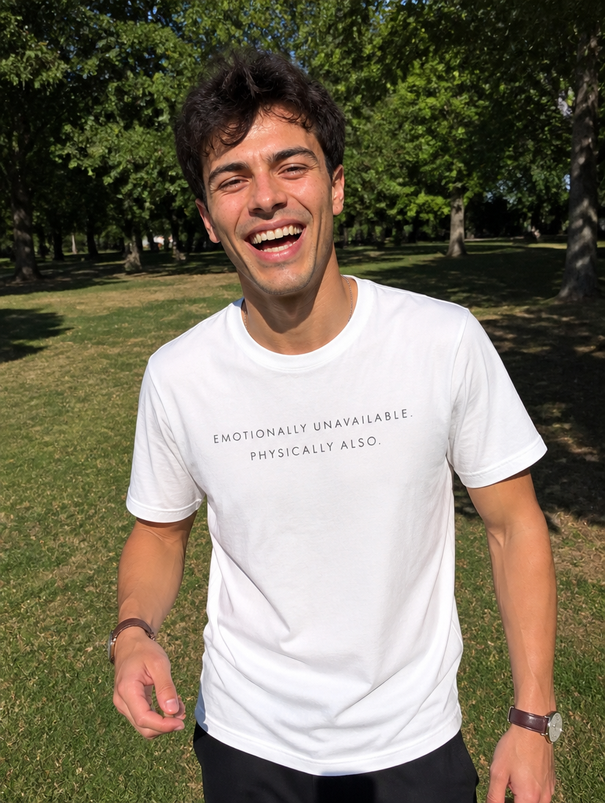 Emotionally Unavailable - male outdoor lifestyle shot